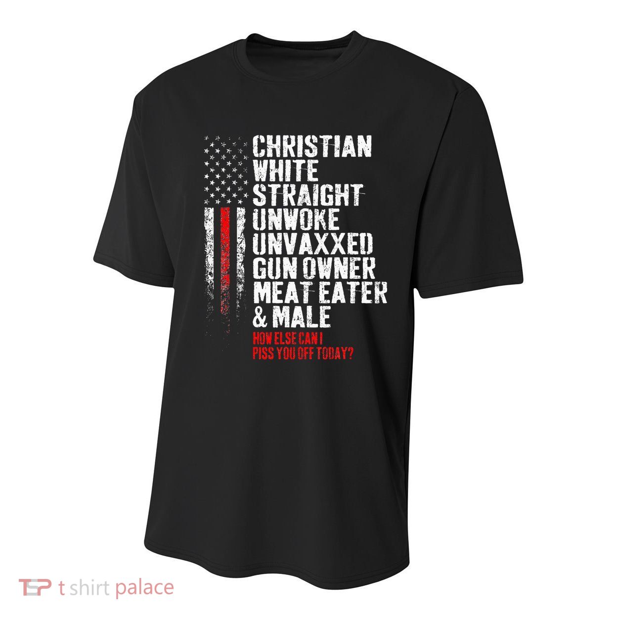 Christian White Straight Unwoke Unvaxxed Gun Owner Youth Performance Sprint T-Shirt