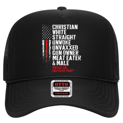 Christian White Straight Unwoke Unvaxxed Gun Owner Trucker Hat