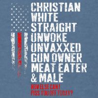 Christian White Straight Unwoke Unvaxxed Gun Owner Garment-Dyed Sweatshirt