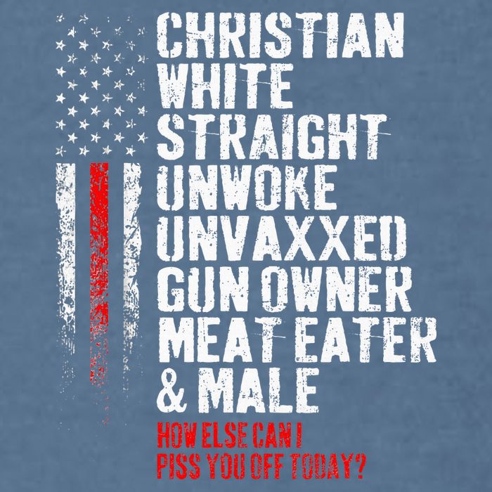Christian White Straight Unwoke Unvaxxed Gun Owner Garment-Dyed Sweatshirt