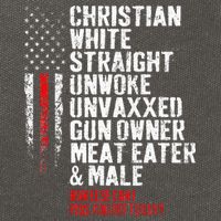 Christian White Straight Unwoke Unvaxxed Gun Owner Cotton Canvas Backpack