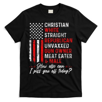 Christian White Straight Republican Unvaxxed Gun Owner Gift T-Shirt