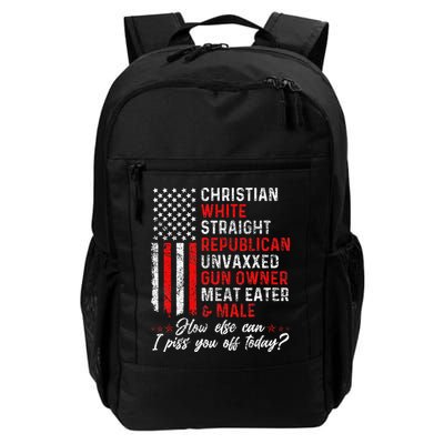 Christian White Straight Republican Unvaxxed Gun Owner Gift Backpack