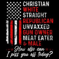 Christian White Straight Republican Unvaxxed Gun Owner Gift 16 in Basic Backpack