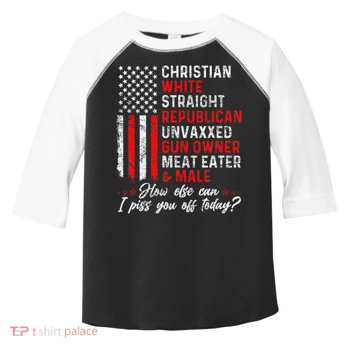 Christian White Straight Republican Unvaxxed Gun Owner Gift Toddler Fine Jersey T-Shirt