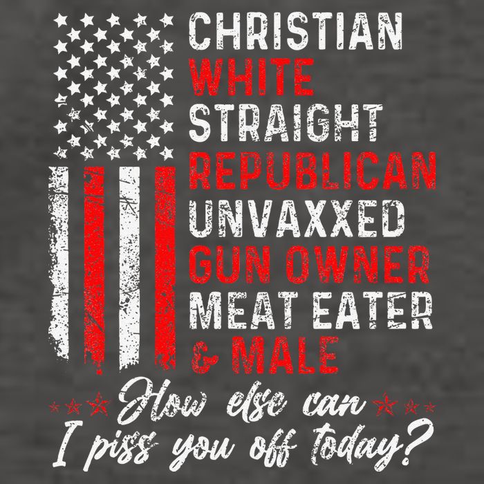Christian White Straight Republican Unvaxxed Gun Owner Gift Vector Backpack