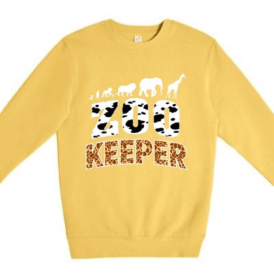 Cute Wildlife Safari Africa Animals Zoo Gift Premium Crewneck Sweatshirt