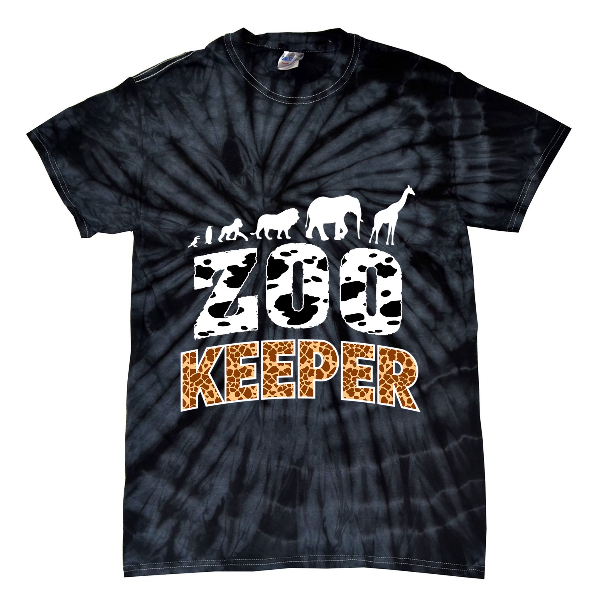 Cute Wildlife Safari Africa Animals Zoo Gift Tie-Dye T-Shirt