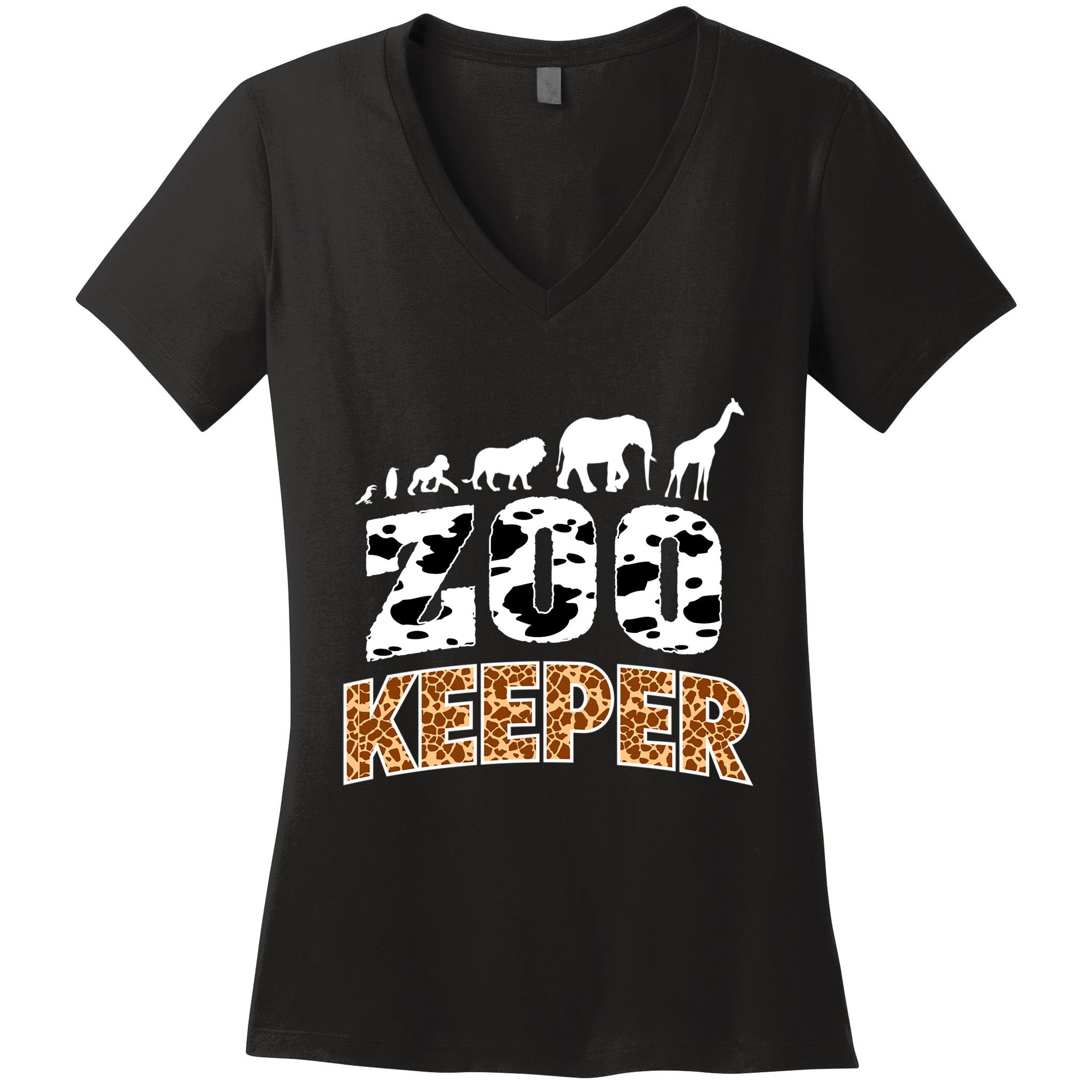 Cute Wildlife Safari Africa Animals Zoo Gift Women's V-Neck T-Shirt