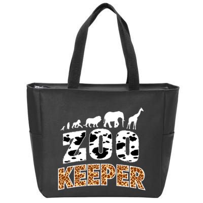 Cute Wildlife Safari Africa Animals Zoo Gift Zip Tote Bag