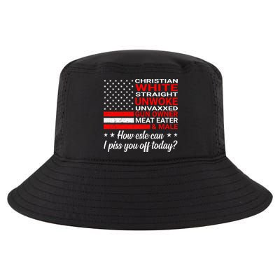 Christian White Straight Unwoke Unvaxxed Gun Owner Cool Comfort Performance Bucket Hat