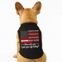 Christian White Straight Unwoke Unvaxxed Gun Owner Doggie Tank