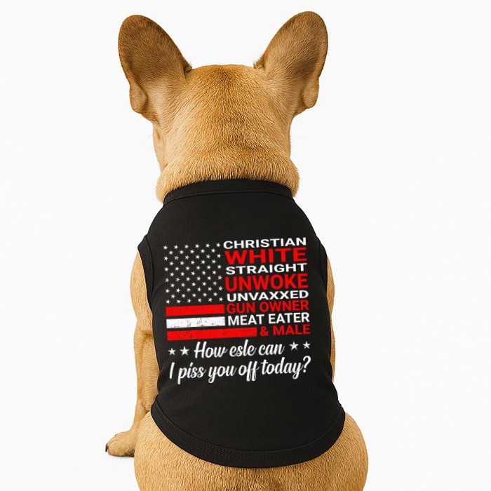 Christian White Straight Unwoke Unvaxxed Gun Owner Doggie Tank