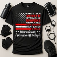 Christian White Straight Unwoke Unvaxxed Gun Owner Performance Shirt