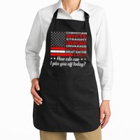 Christian White Straight Unwoke Unvaxxed Gun Owner Apron