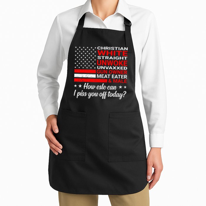 Christian White Straight Unwoke Unvaxxed Gun Owner Apron