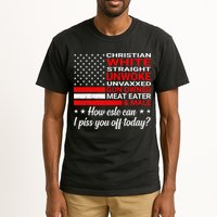 Christian White Straight Unwoke Unvaxxed Gun Owner Tall T-Shirt