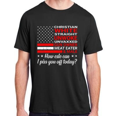 Christian White Straight Unwoke Unvaxxed Gun Owner Adult ChromaSoft Performance T-Shirt