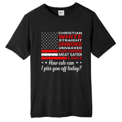 Christian White Straight Unwoke Unvaxxed Gun Owner Tall Fusion ChromaSoft Performance T-Shirt