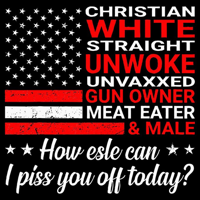 Christian White Straight Unwoke Unvaxxed Gun Owner Flatbill Hat