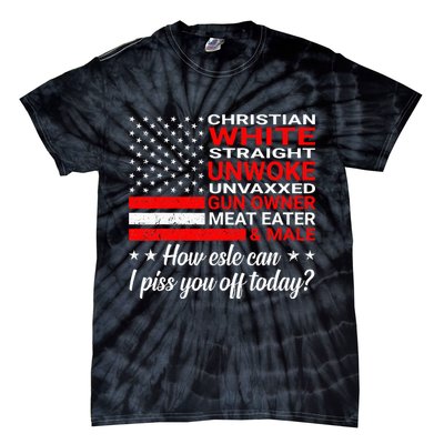 Christian White Straight Unwoke Unvaxxed Gun Owner Tie-Dye T-Shirt
