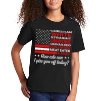 Christian White Straight Unwoke Unvaxxed Gun Owner Kids T-Shirt