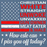Christian White Straight Unwoke Unvaxxed Gun Owner Garment-Dyed Sweatshirt