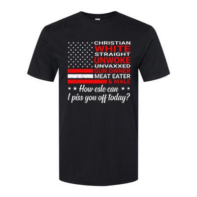 Christian White Straight Unwoke Unvaxxed Gun Owner Softstyle CVC T-Shirt