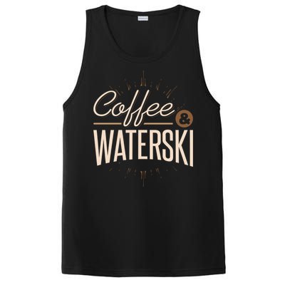 Coffee Water Skiing Gift For Skiers PosiCharge Competitor Tank