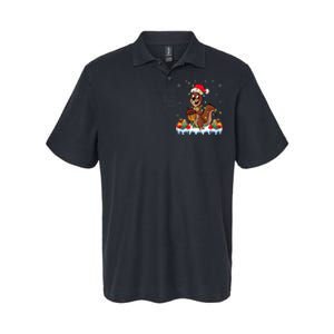 Chipmunk Wearing Santa Hat Xmas Chipmunk Lover Christmas Softstyle Adult Sport Polo