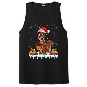 Chipmunk Wearing Santa Hat Xmas Chipmunk Lover Christmas PosiCharge Competitor Tank