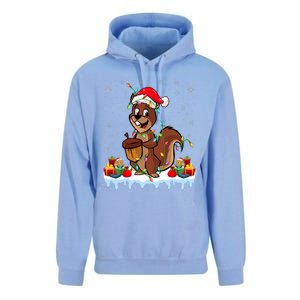 Chipmunk Wearing Santa Hat Xmas Chipmunk Lover Christmas Unisex Surf Hoodie