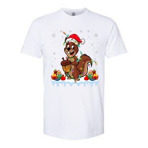 Chipmunk Wearing Santa Hat Xmas Chipmunk Lover Christmas Softstyle CVC T-Shirt