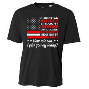 Christian White Straight Unwoke Unvaxxed Gun Owner Cooling Performance Crew T-Shirt