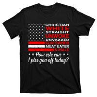 Christian White Straight Unwoke Unvaxxed Gun Owner T-Shirt