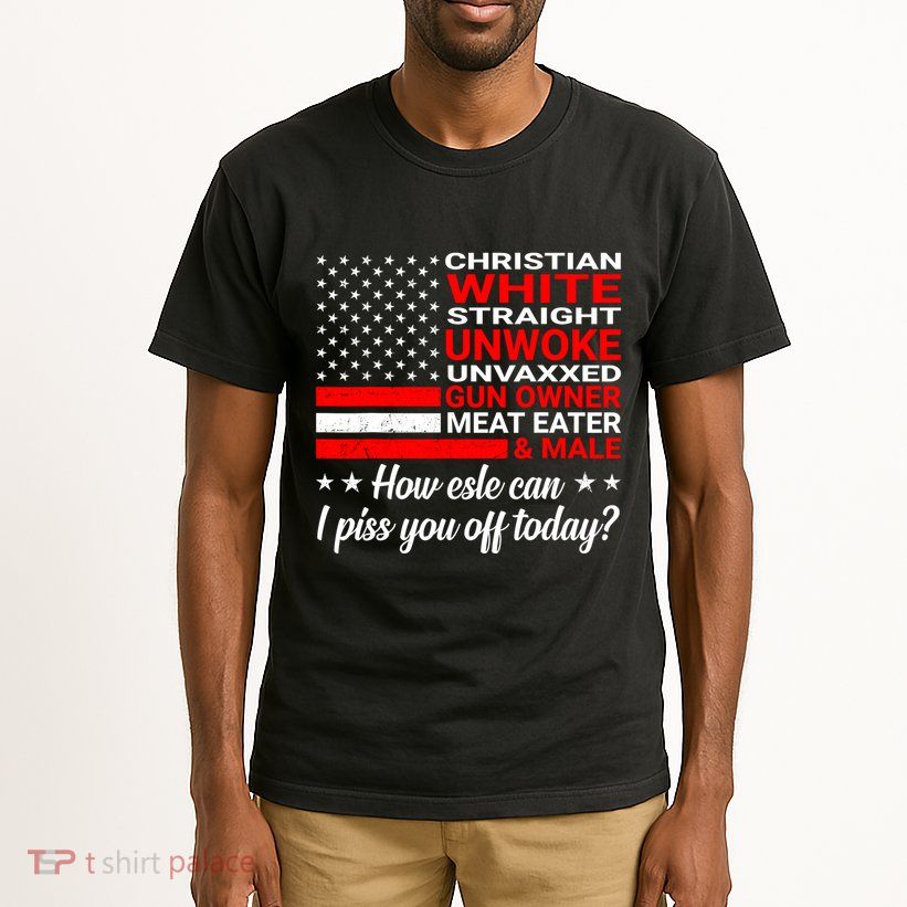 Christian White Straight Unwoke Unvaxxed Gun Owner Tall T-Shirt