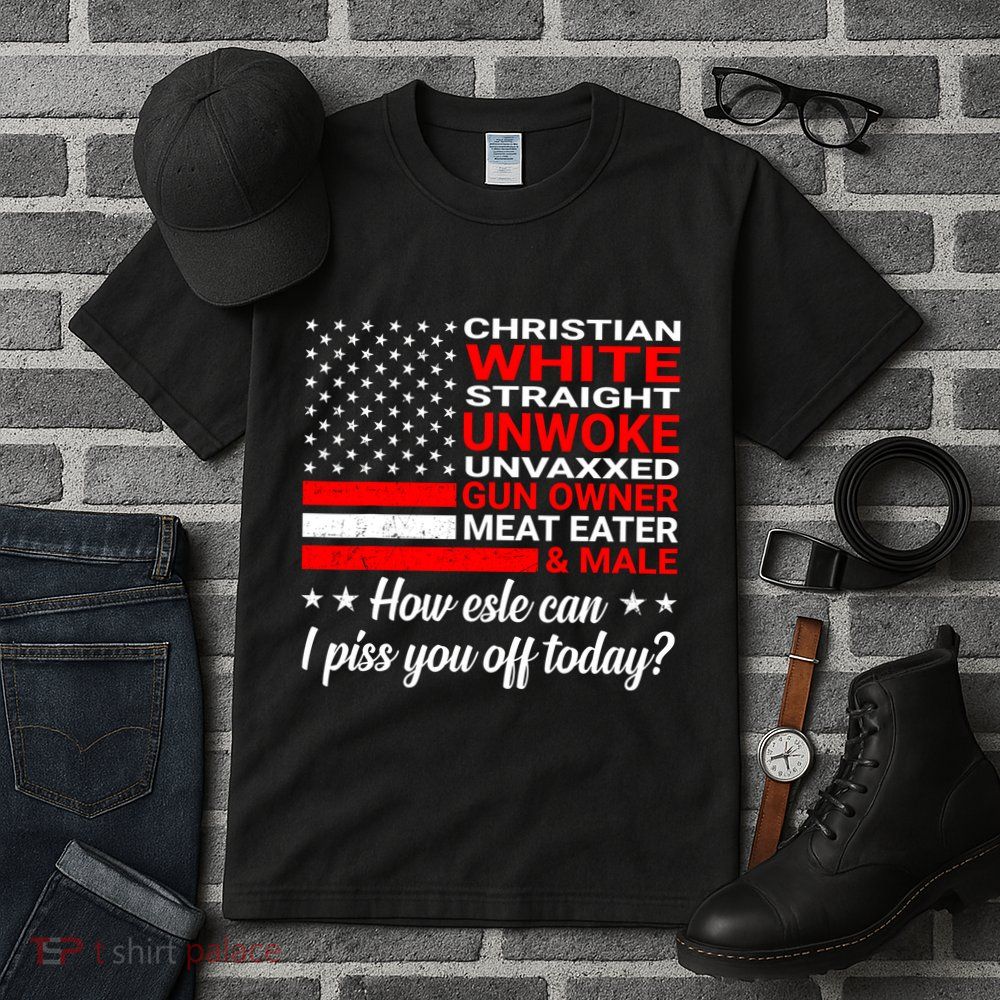 Christian White Straight Unwoke Unvaxxed Gun Owner Tall T-Shirt