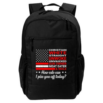 Christian White Straight Unwoke Unvaxxed Gun Owner Backpack
