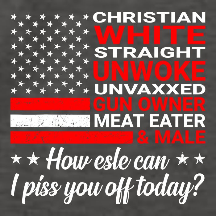 Christian White Straight Unwoke Unvaxxed Gun Owner Vector Backpack