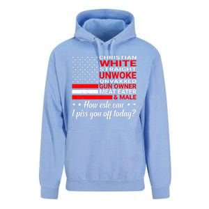 Christian White Straight Unwoke Unvaxxed Gun Owner Unisex Surf Hoodie