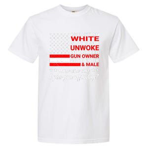 Christian White Straight Unwoke Unvaxxed Gun Owner Garment-Dyed Heavyweight T-Shirt