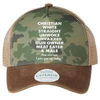 Christian White Straight Unwoke Unvaxxed Gun Owner Meat Eater Male How Else Can Legacy Tie Dye Trucker Hat