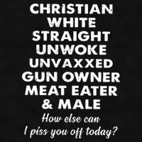 Christian White Straight Unwoke Unvaxxed Gun Owner Meat Eater Male How Else Can Ladies PosiCharge Tri-Blend Wicking Tank