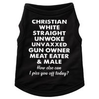 Christian White Straight Unwoke Unvaxxed Gun Owner Meat Eater Male How Else Can Doggie Tank