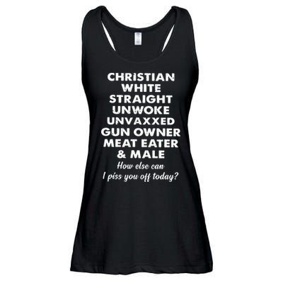 Christian White Straight Unwoke Unvaxxed Gun Owner Meat Eater Male How Else Can Ladies Essential Flowy Tank