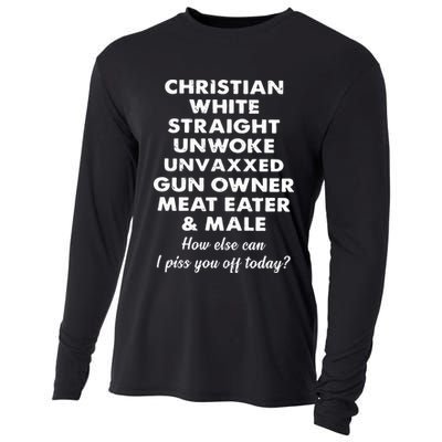 Christian White Straight Unwoke Unvaxxed Gun Owner Meat Eater Male How Else Can Cooling Performance Long Sleeve Crew