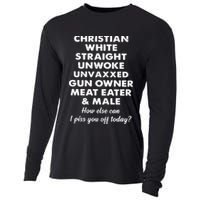 Christian White Straight Unwoke Unvaxxed Gun Owner Meat Eater Male How Else Can Cooling Performance Long Sleeve Crew