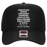 Christian White Straight Unwoke Unvaxxed Gun Owner Meat Eater Male How Else Can Hat