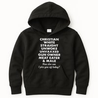 Christian White Straight Unwoke Unvaxxed Gun Owner Meat Eater Male How Else Can Kids Hoodie