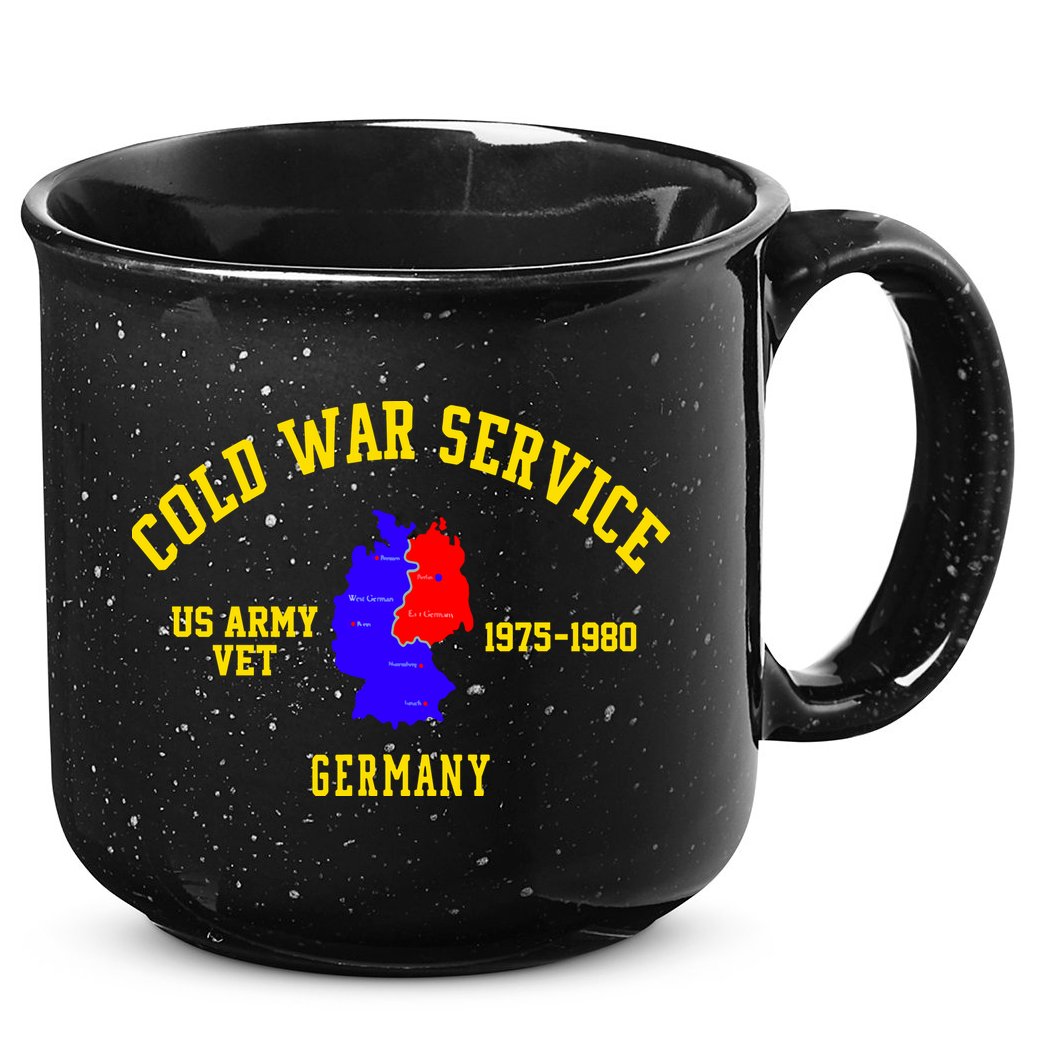 Cold War Service Germany US Army Veteran 1975 To 1980 15oz Campfire Ceramic Mug